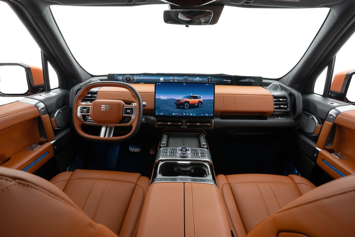 Jetour G700 apresenta cabine 2+2+2 com poltronas individuais na segunda fileira