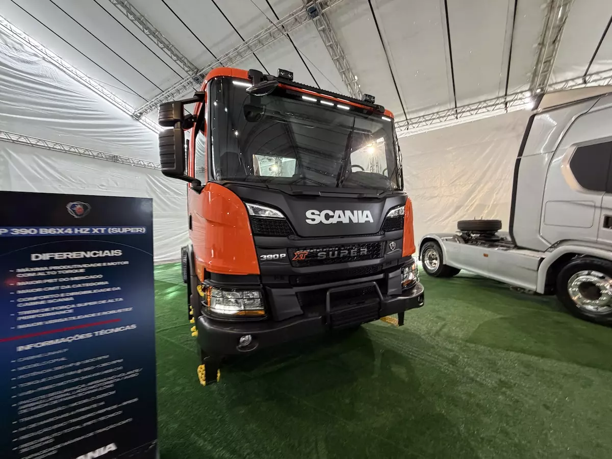 Caminhão Scania P390 B6x4 HZ XT associado ao plano de manutenção Pro Personal