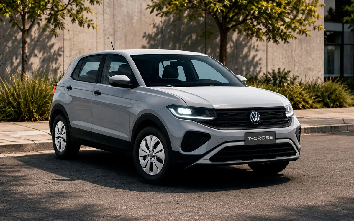 Volkswagen T-Cross Sense 2027 com motor 1.0 turbo e câmbio automático de oito marchas